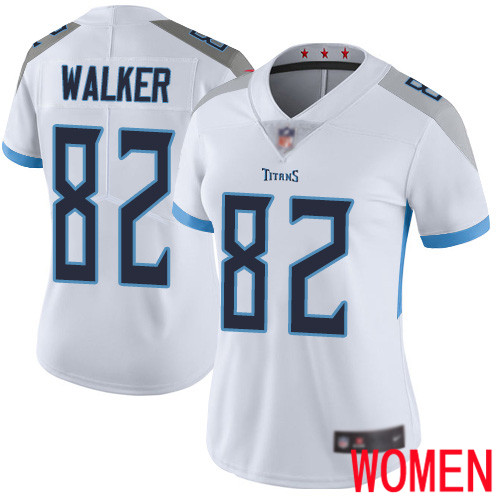 Tennessee Titans Limited White Women Delanie Walker Road Jersey NFL Football #82 Vapor Untouchable